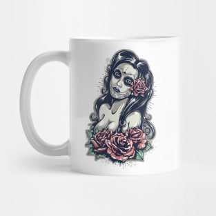 Day Of The Dead Girl Calavera Mug